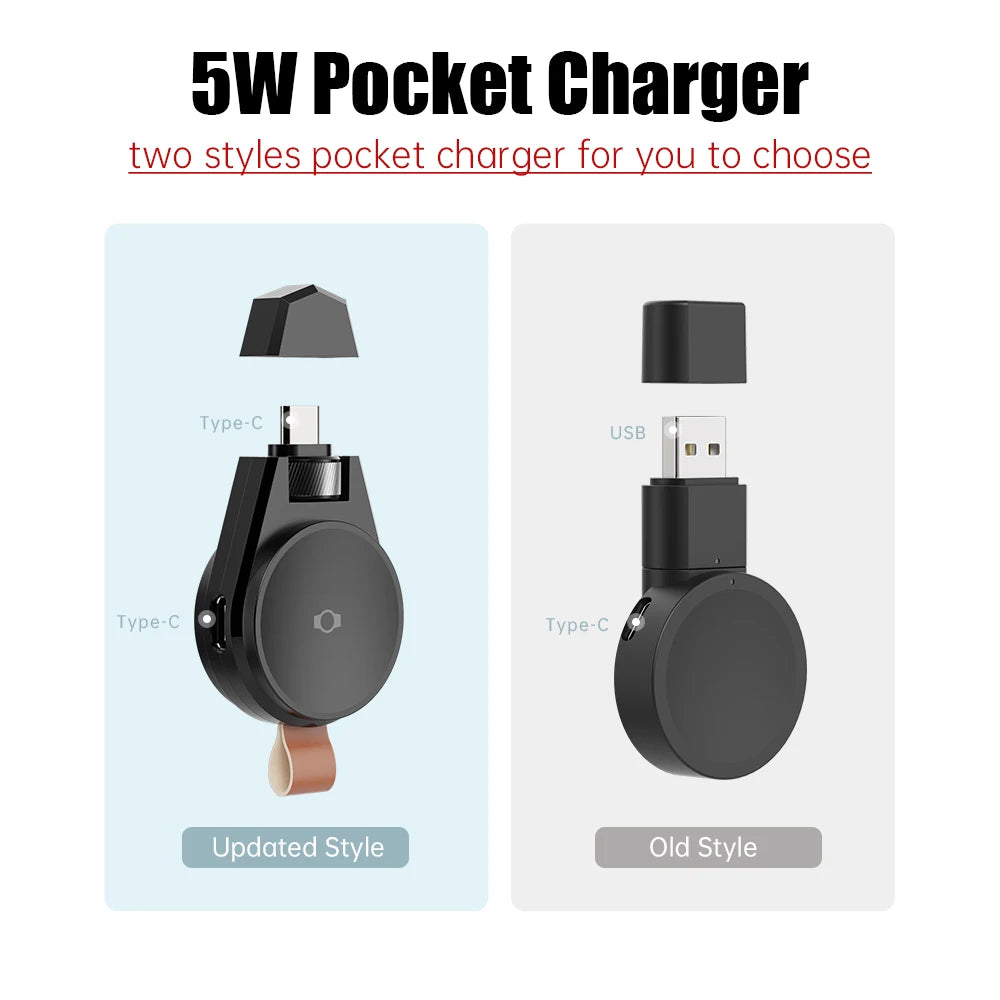 Revolutionary Dual Type C Magnetic Charger for All Samsung Galaxy Watch Models - Effortless Charging On-the-Go!