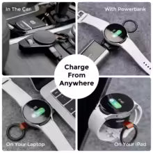 "Revolutionär Dual Typ-C magnetisk laddare för alla Samsung Galaxy Watch-modeller - Enkel laddning på språng"